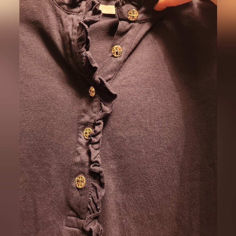 Tory Burch Blue Long Sleeve Top - Picture 3 of 6